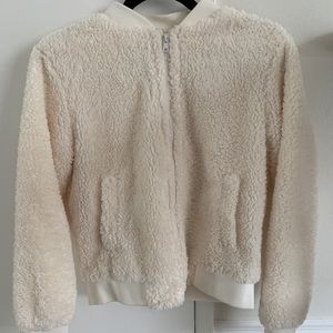J.Crew Factory Sherpa Bomber Jacket
